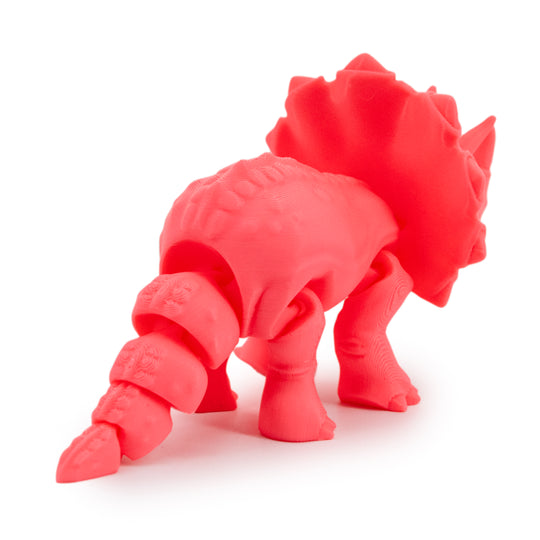 3D Printed Dinosaur | Articulated Flexible Triceratops | Fun Toy For Kids with Anxiety | Made in Holdrege, NE | Black Sheep Productions LLC