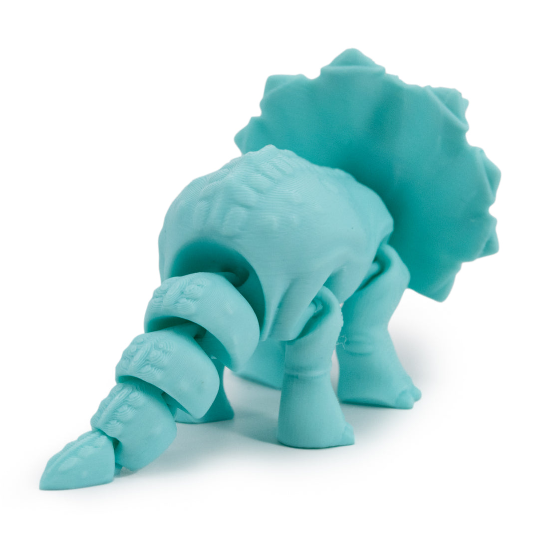 3D Printed Dinosaur | Articulated Flexible Triceratops | Fun Toy For Kids with Anxiety | Made in Holdrege, NE | Black Sheep Productions LLC