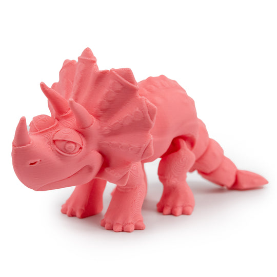 3D Printed Dinosaur | Articulated Flexible Triceratops | Fun Toy For Kids with Anxiety | Made in Holdrege, NE | Black Sheep Productions LLC