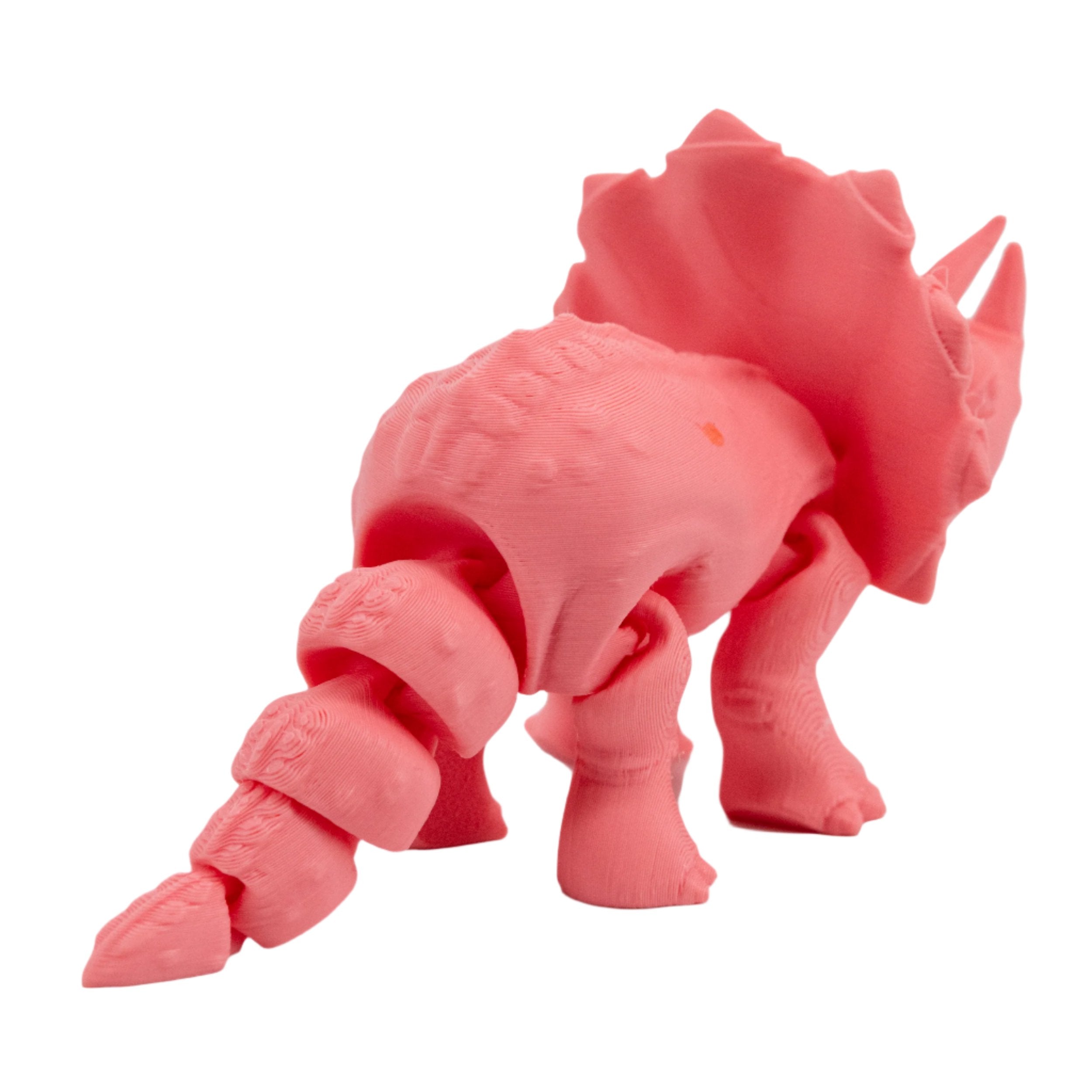 3D Printed Articulated Flexible Triceratops Dinosaur | Multiple
