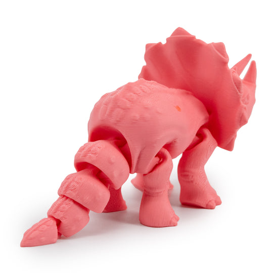 3D Printed Dinosaur | Articulated Flexible Triceratops | Fun Toy For Kids with Anxiety | Made in Holdrege, NE | Black Sheep Productions LLC