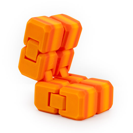 Infinity Cube | 3D Printed Fidget Cube | Great For Those With Anxiety | Many Colors | Made in Holdrege, NE | Black Sheep Productions LLC