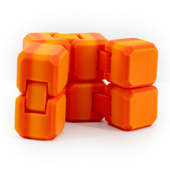 Infinity Cube | 3D Printed Fidget Cube | Great For Those With Anxiety | Many Colors | Made in Holdrege, NE | Black Sheep Productions LLC