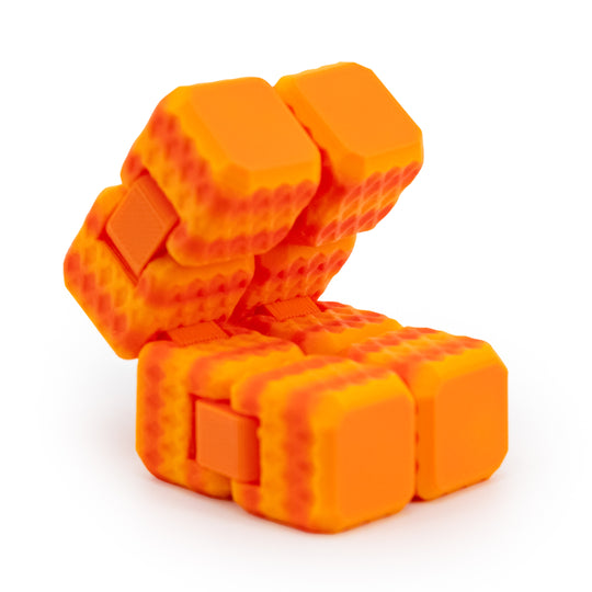 Infinity Cube | 3D Printed Fidget Cube | Great For Those With Anxiety | Many Colors | Made in Holdrege, NE | Black Sheep Productions LLC