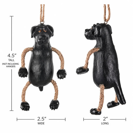 Dangly Black Lab Ornament | Bert Anderson Collection
