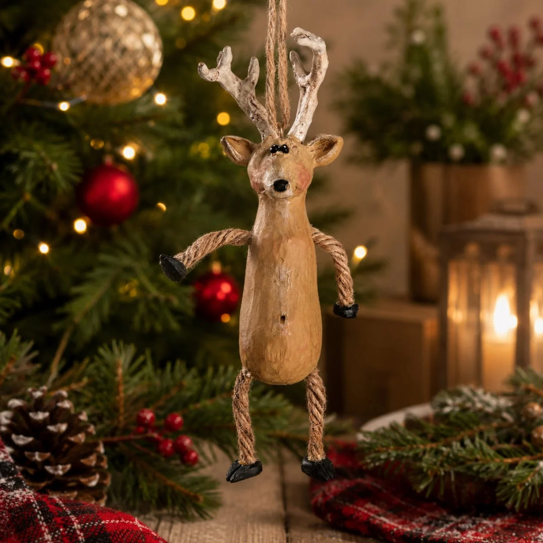 Deer ornament in Christmas tree