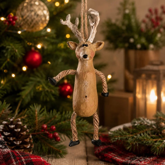 Deer ornament in Christmas tree