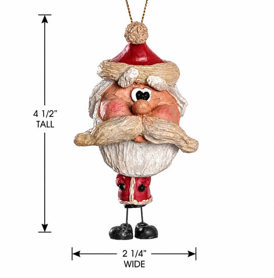 Rough Bear Santa Clause Ornament