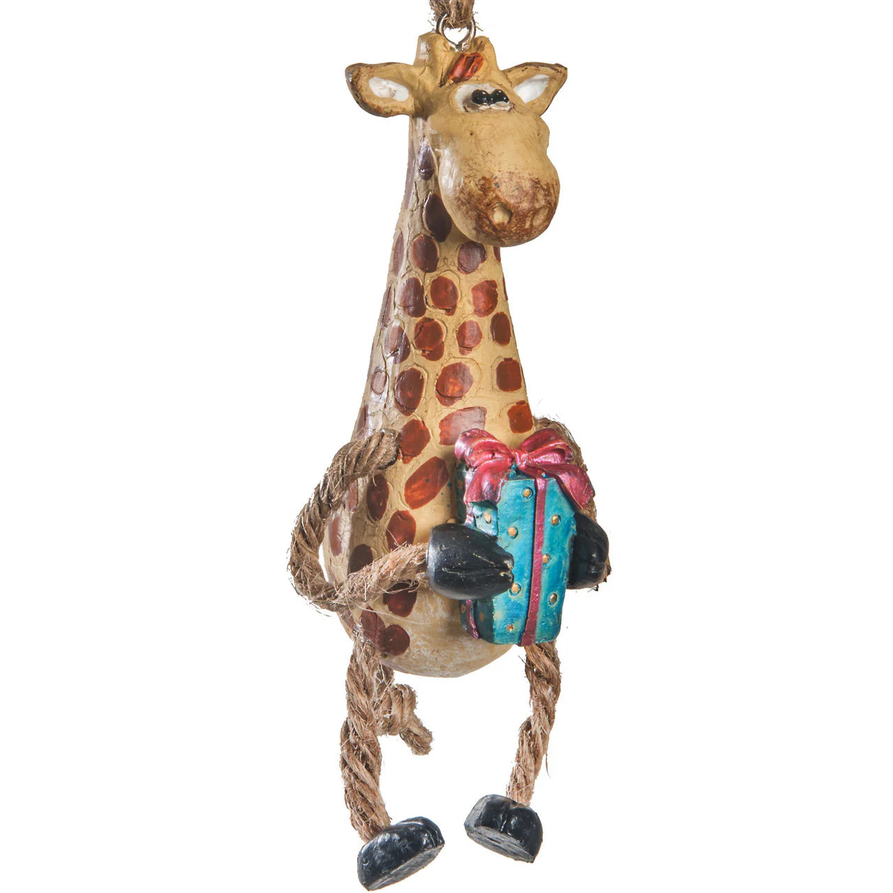 Giraffe With Present Ornament