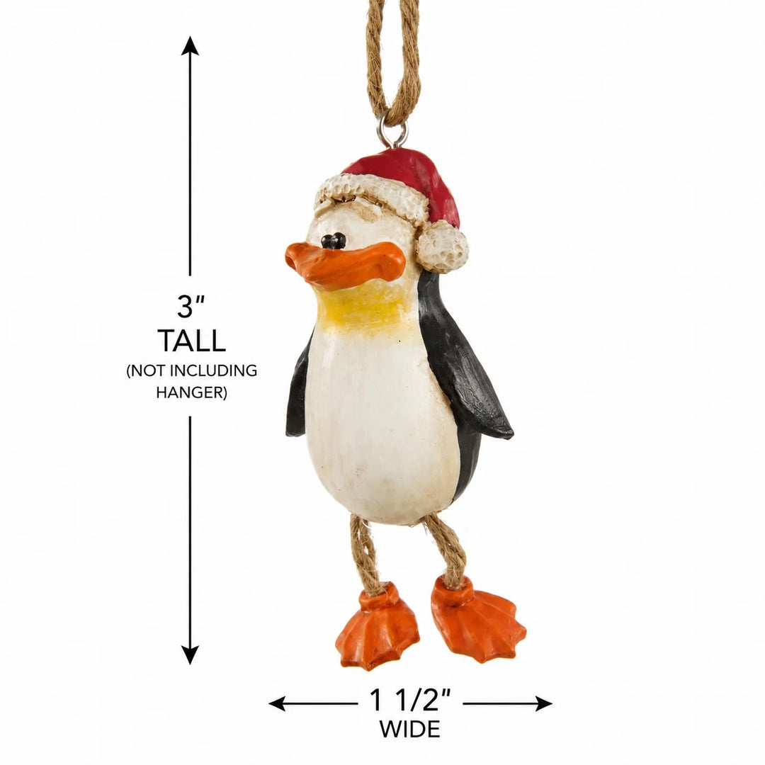 Penguin with Santa Hat Ornament