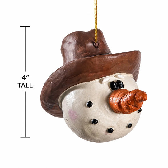 Snowball Cowboy Ornament