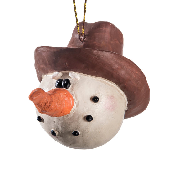 Snowball Cowboy Ornament