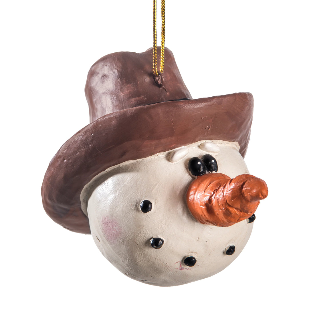 Snowball Cowboy Ornament