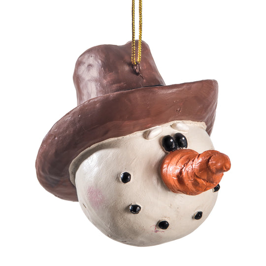 Snowball Cowboy Ornament