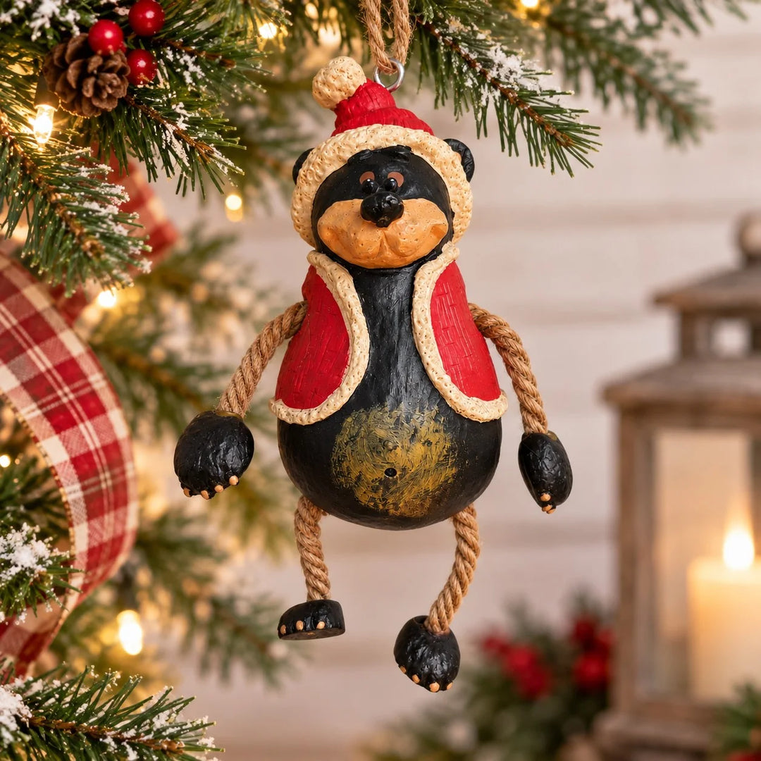 Bear Santa Ornament