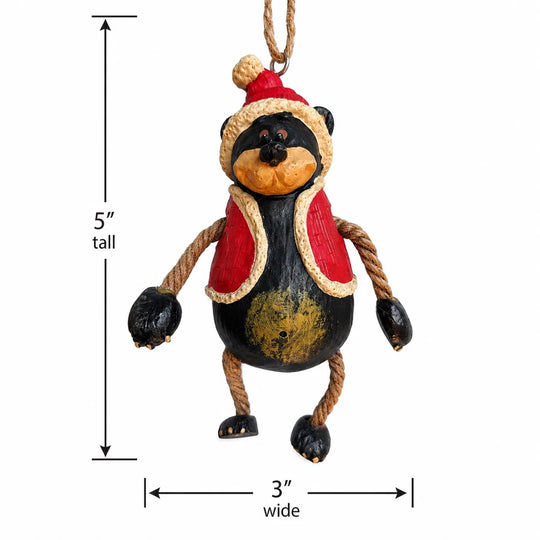 Bear Santa Ornament