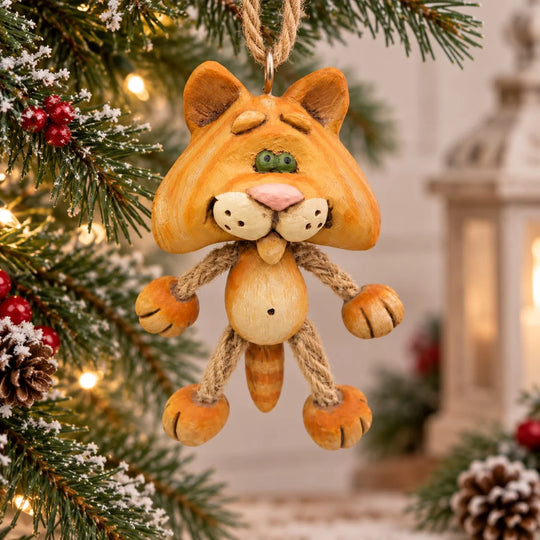 Orange Tabby Cat Ornament