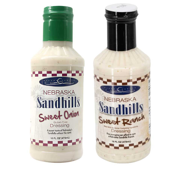 Sandhills Dressing Bundle | 16 oz | Sweet Onion & Sweet Ranch | Gluten Free | Baker's Candies
