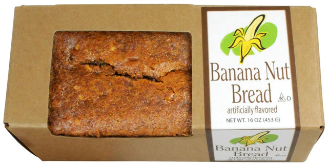 Banana Nut Bread | Savory Fresh Banana Bread with Nuts | Delicious Breakfast Bread | Moist & Spongy | Certified Kosher | Perfect Blend Of Flavorful Nuts & Ripe Bananas