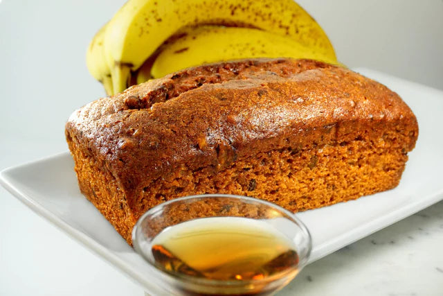 Banana Nut Bread | Savory Fresh Banana Bread with Nuts | Delicious Breakfast Bread | Moist & Spongy | Certified Kosher | Perfect Blend Of Flavorful Nuts & Ripe Bananas