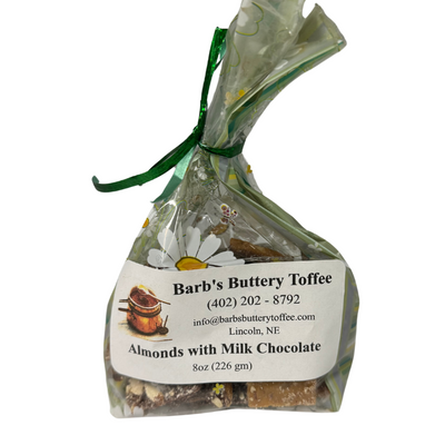 Homemade Toffee | Milk Chocolate | Barb's Buttery Toffee | Hand Made in Small Batches | Sweet ad Savory Toffee | Choose Your Nut Preference