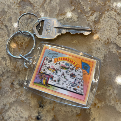 Acrylic Nebraska Landmark Keychain | Greetings From Nebraska | Tourism Gift Keychain | 4"2"