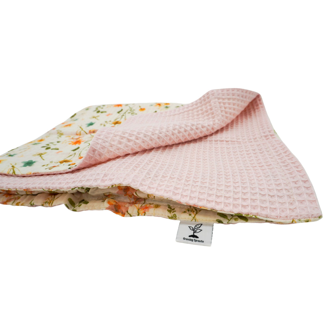 Baby Blanket | Waffle & Muslin Collection | Growing Sprouts