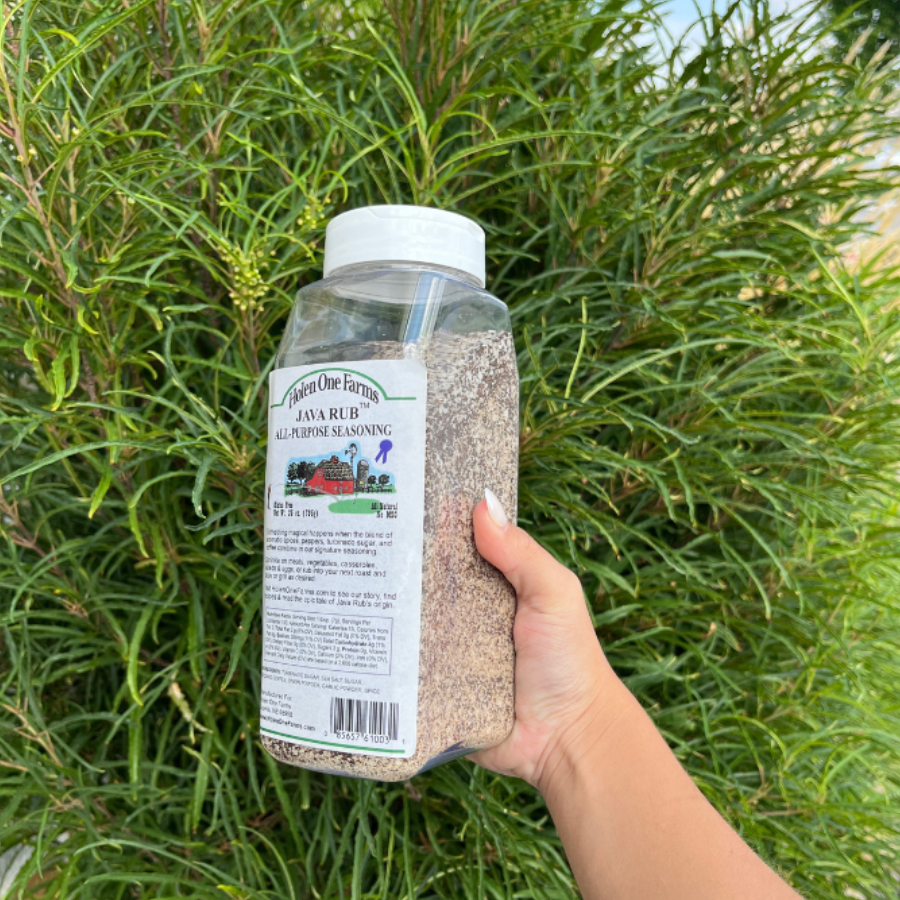 Java Rub and Seasoning | 25 oz. Bottle | Meat Rub | No MSG | Nebraska Seasoning | Bold Flavor | Ideal for Grilling and Cooking | All-Purpose Seasoning