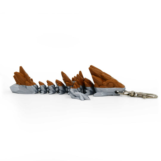3D Printed Dragon Figurine Keychain | Multiple Colors | Black Sheep Products LLC