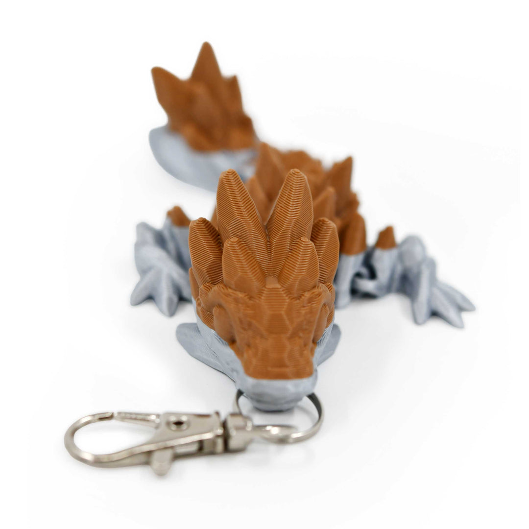3D Printed Dragon Figurine Keychain | Multiple Colors | Black Sheep Products LLC