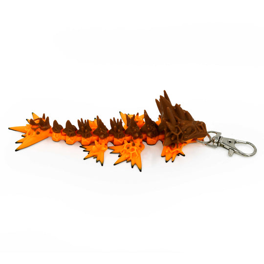 3D Printed Dragon Figurine Keychain | Multiple Colors | Black Sheep Products LLC
