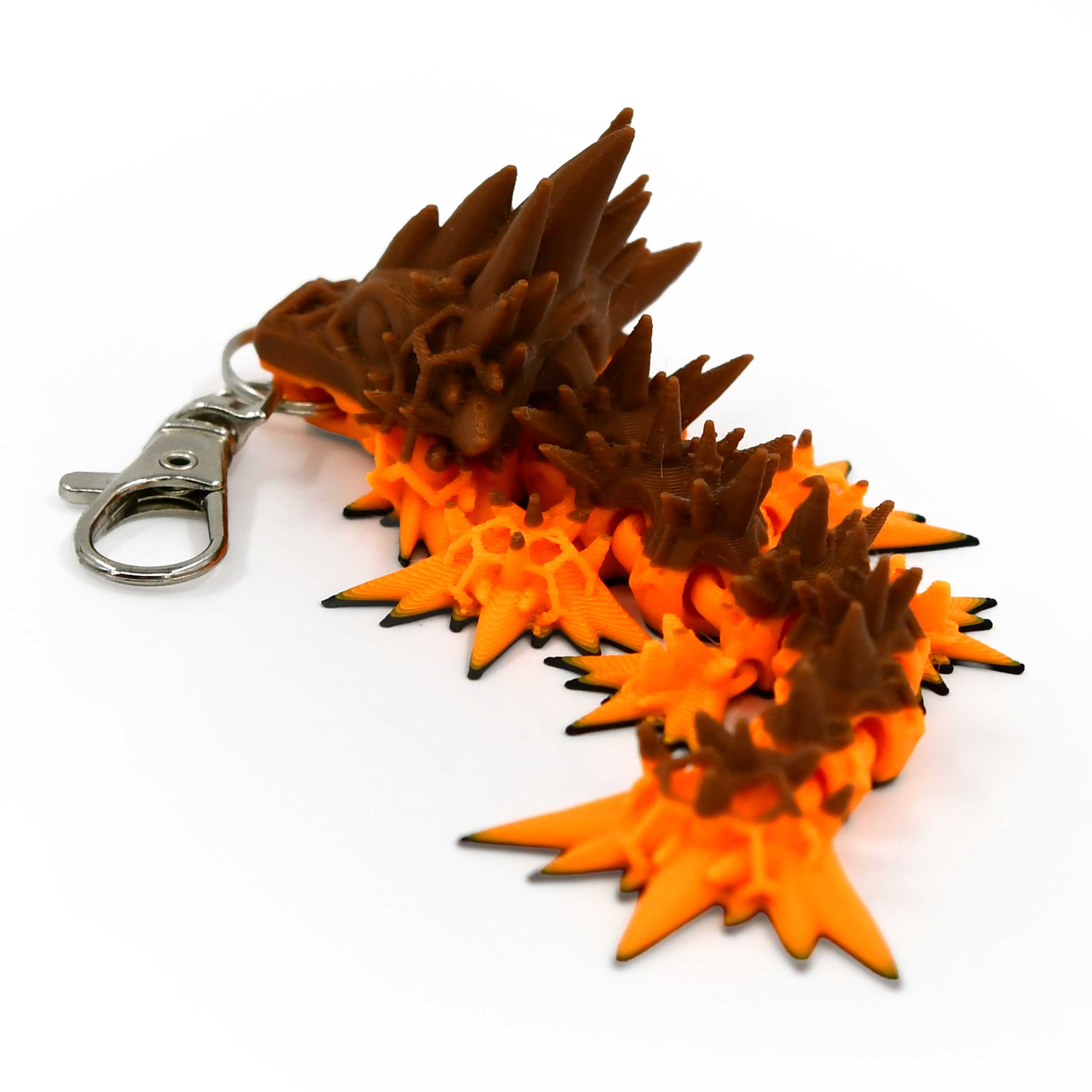 3D Printed Dragon Figurine Keychain | Multiple Colors | Black