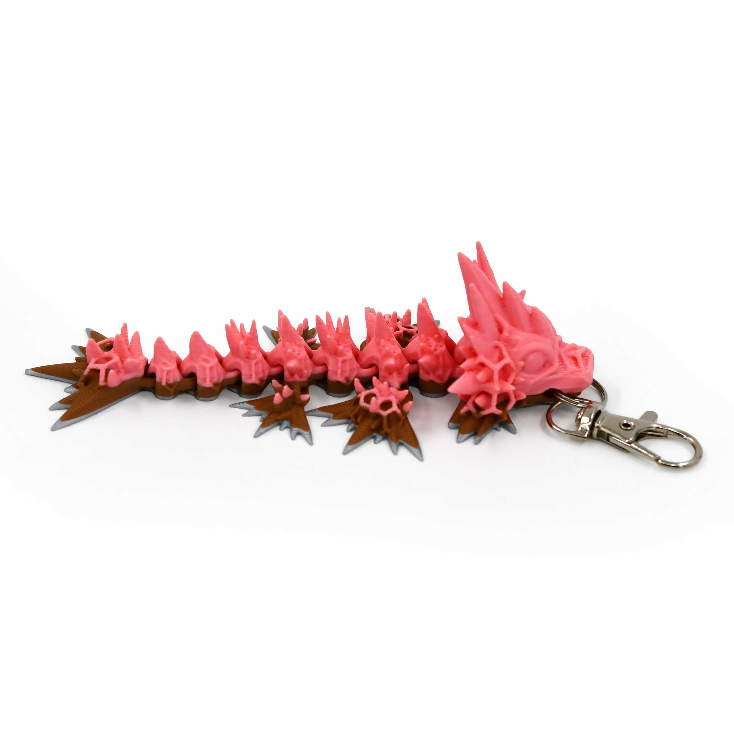 3D Printed Dragon Figurine Keychain | Multiple Colors | Black