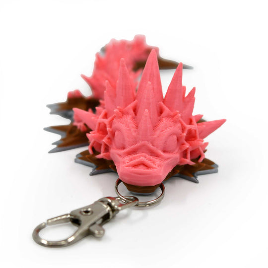 3D Printed Dragon Figurine Keychain | Multiple Colors | Black Sheep Products LLC
