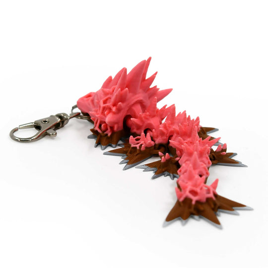 3D Printed Dragon Figurine Keychain | Multiple Colors | Black Sheep Products LLC