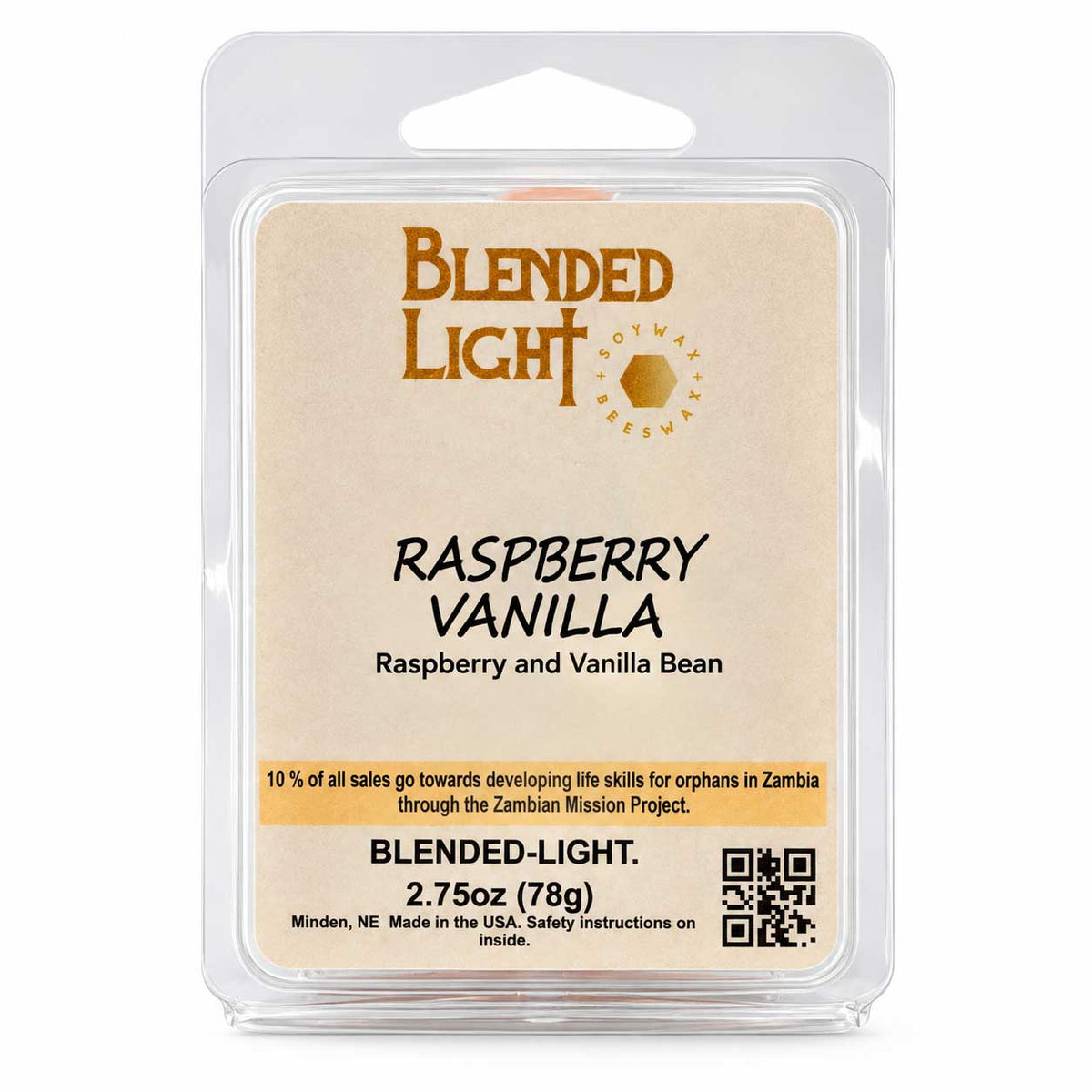 Blended Light Raspberry Vanilla Wax Melt