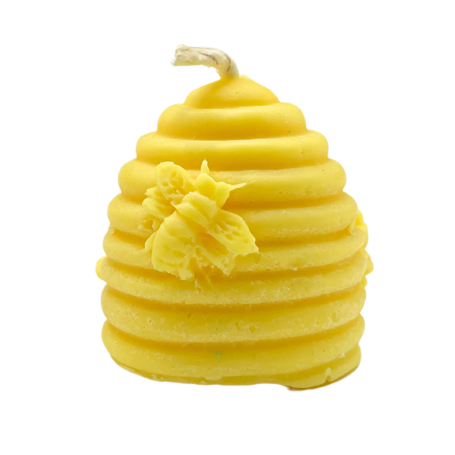 Soy Wax and Beeswax Blend Votive Candles | Mulled Cider | Beehive Shaped Candles | 6 Pack | Locally Sourced Nebraska Beeswax | Fresh, Spiced Apple Scent | Perfect Gift For Loved Ones | Made With All Natural Ingredients | Purchase With A Purpose