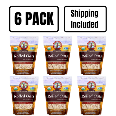 Organic Rolled Oats | 2.5 lb Bag | Overnight Oats Or Oatmeal | Organic, Non-GMO, & Kosher | High in Protein & Fiber | Baking Uses | Easily Digestible