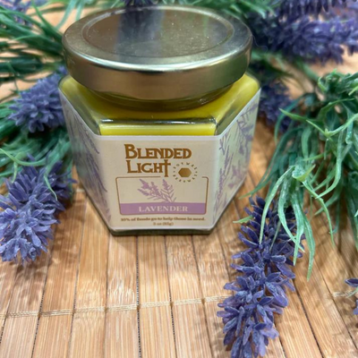 Lavender Scented Candle | 3 oz. & 7 oz. Size Options | Fresh, Floral Lavender Aroma | Made With 100% Soy Wax 7 Beeswax | Long-Burning Wick | Brings A Calming, Peaceful Environment To Your Living Space