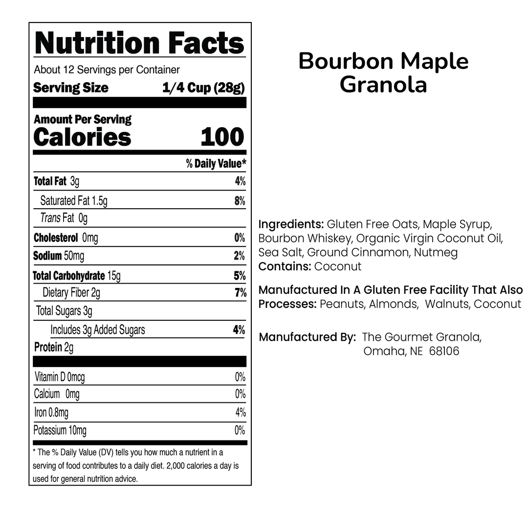 Bourbon Maple Granola | The Gourmet Granola