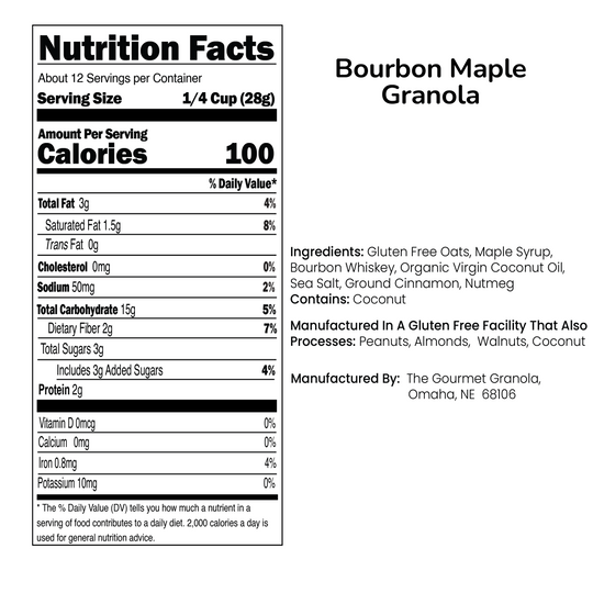 Bourbon Maple Granola | The Gourmet Granola