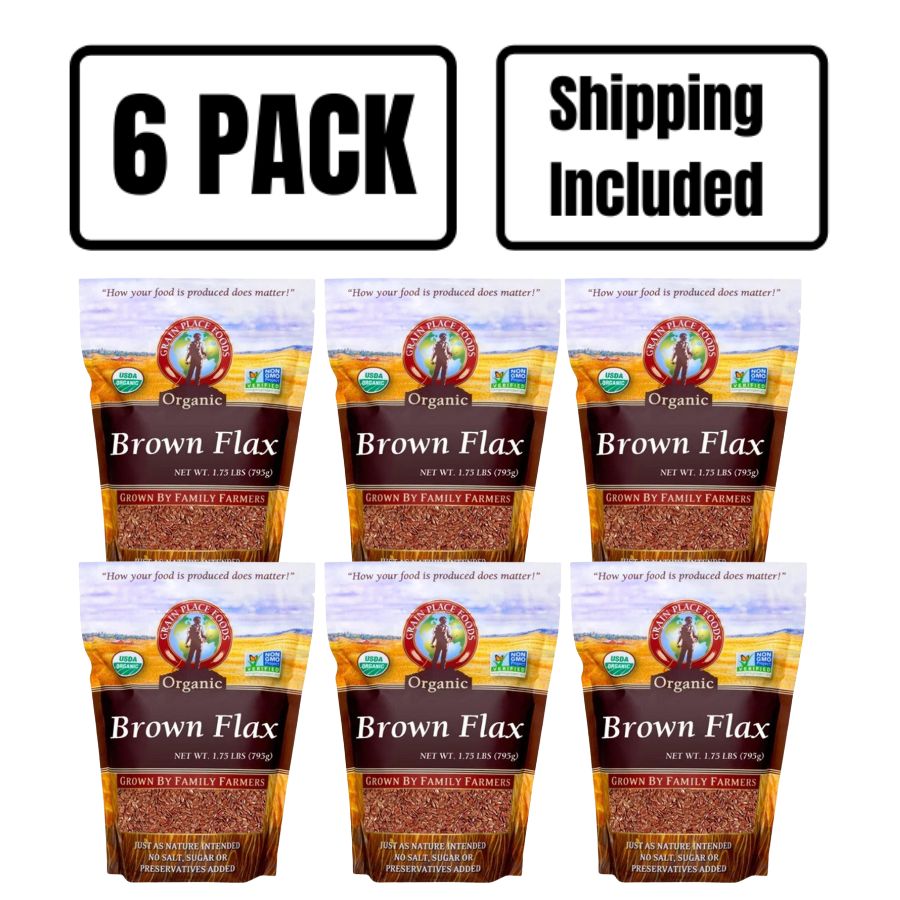 Brown Flaxseed 1.75 lb. Bag Perfect Healthy Additive To Smoothies