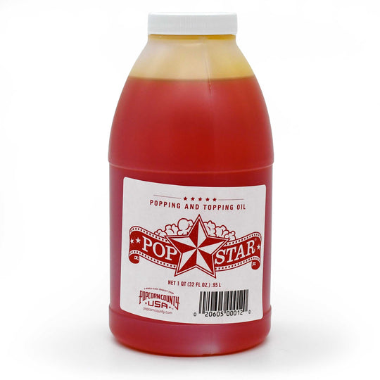 Butter Flavored Popcorn Oil | Quart | Non-GMO | Popcorn County USA | North Loup Valley
