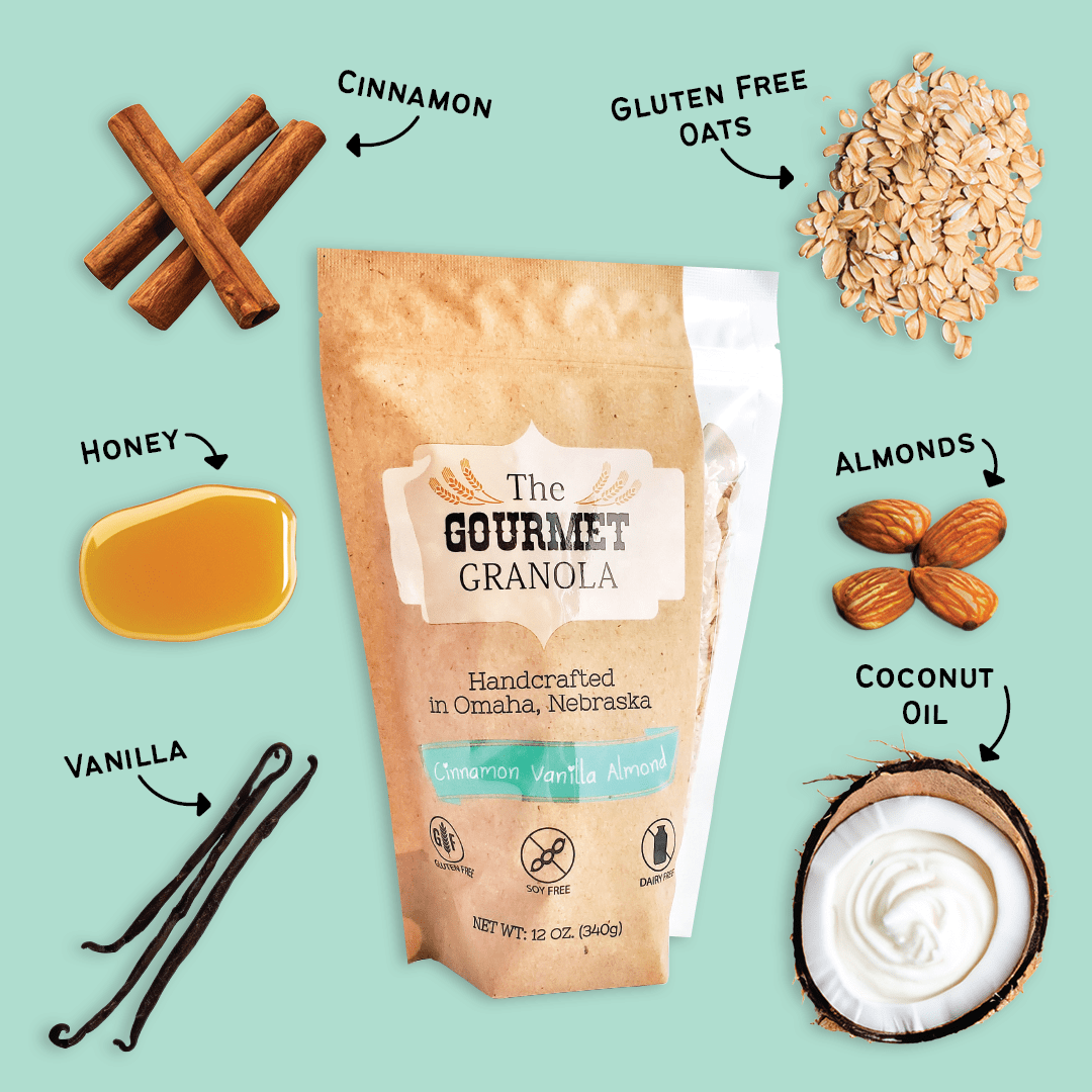 Cinnamon Vanilla Almond Granola | The Gourmet Granola