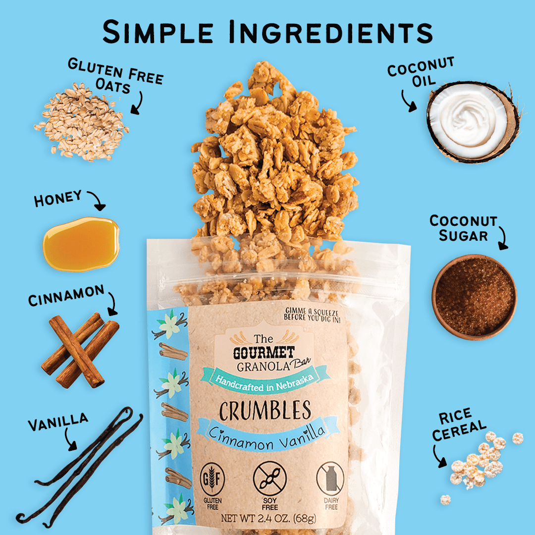 Cinnamon Vanilla Crumbles | The Gourmet Granola