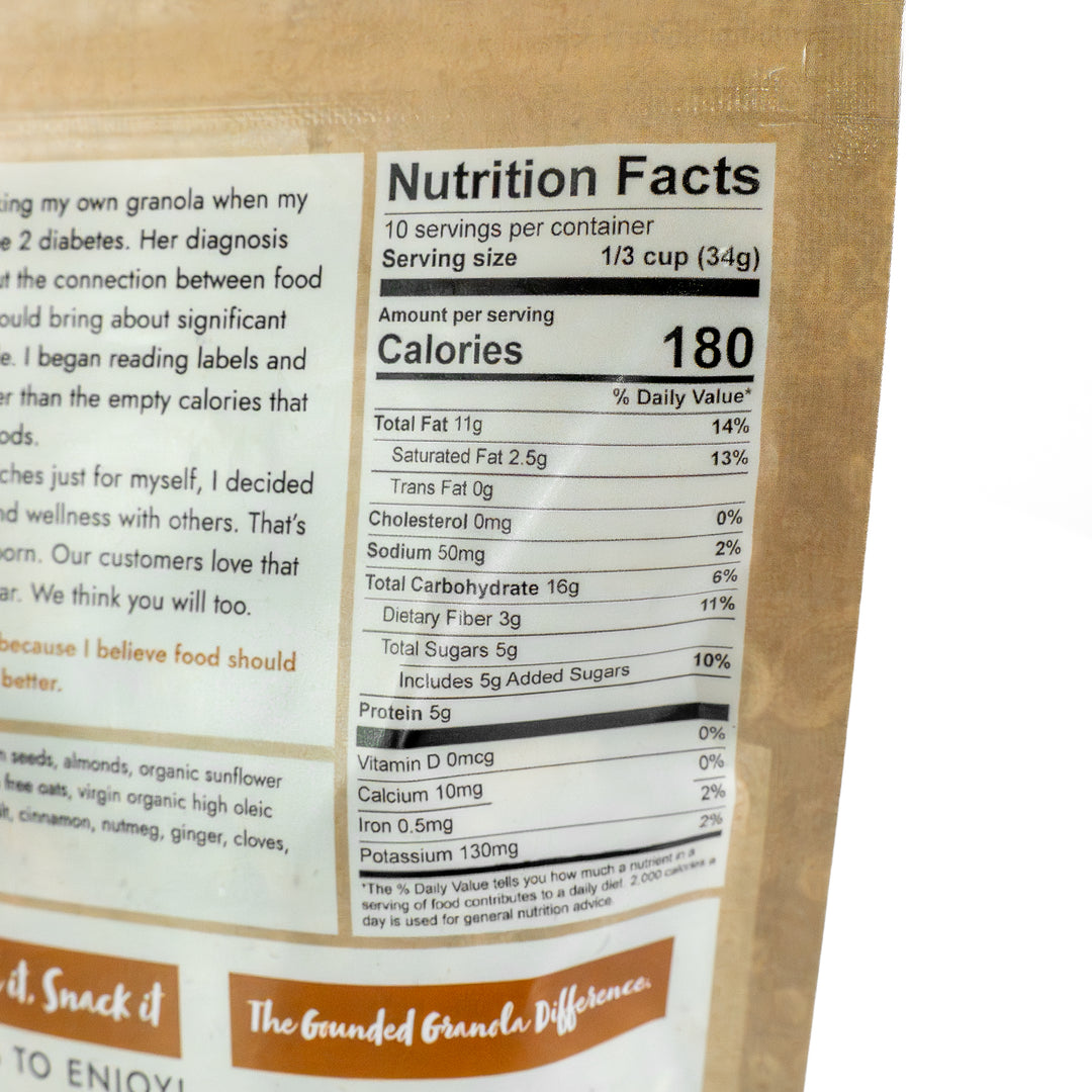 Chai Spiced Granola | 12 oz | Grounded Granola