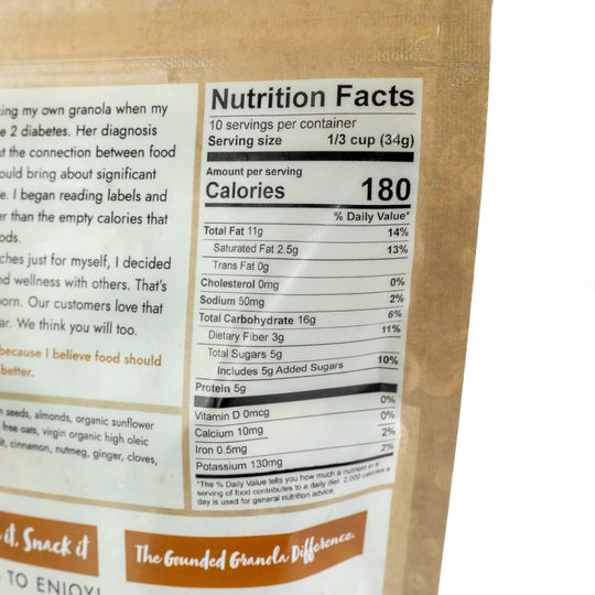 Chai Spiced Granola | 12 oz | Grounded Granola