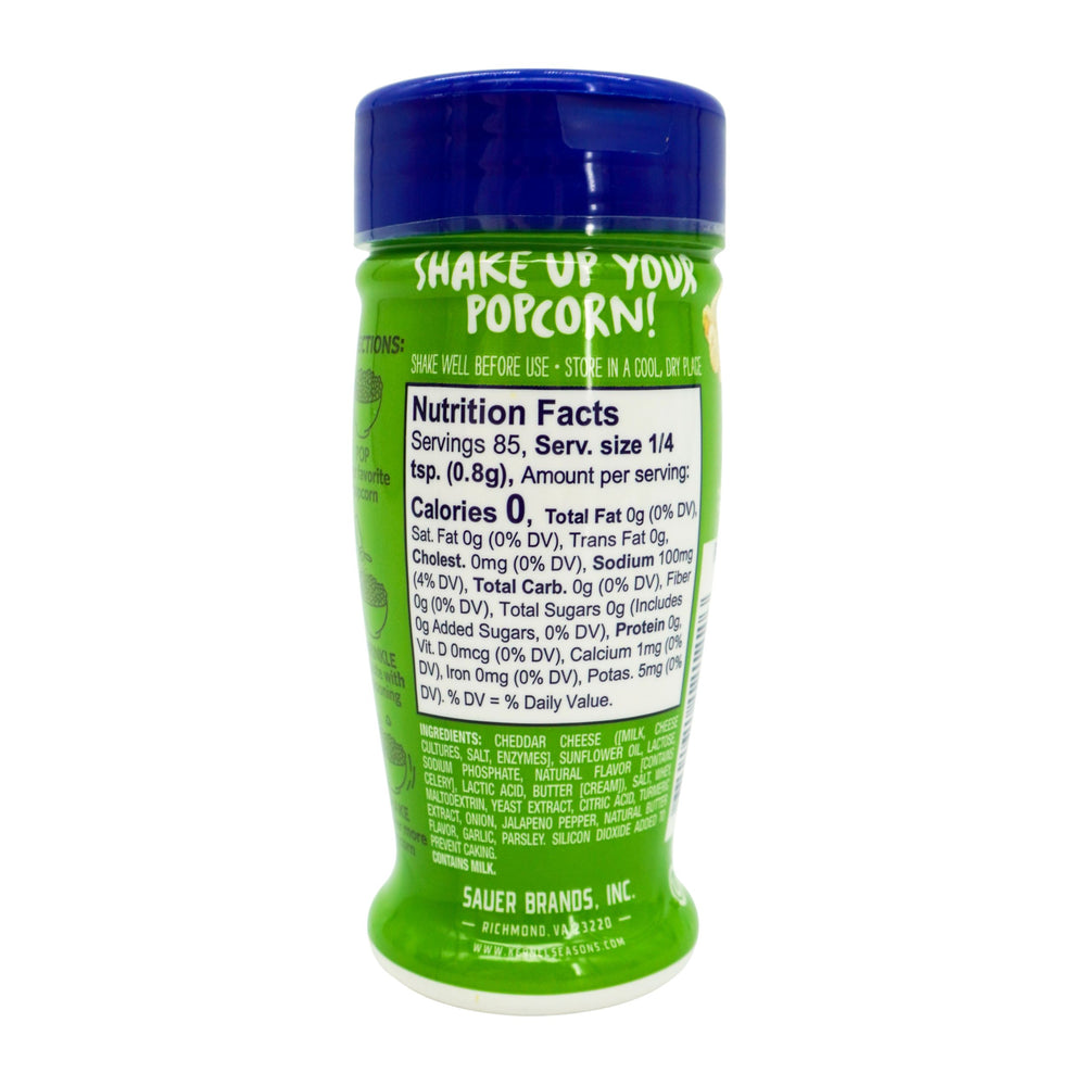 Cheesy Jalapeño Popcorn Seasoning | 2.85 oz | Popcorn County USA | North Loup Valley