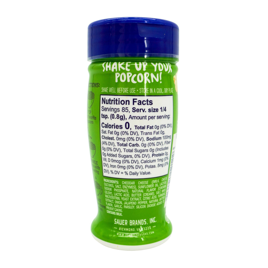 Cheesy Jalapeño Popcorn Seasoning | Pack of 2 | 2.85 oz | Popcorn County USA | North Loup Valley