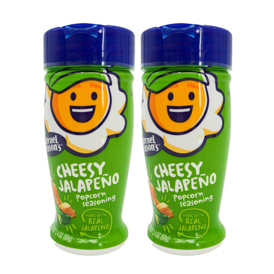 Cheesy Jalapeño Popcorn Seasoning | Pack of 2 | 2.85 oz | Popcorn County USA | North Loup Valley